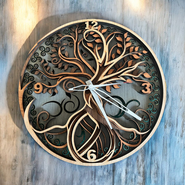 Horloge Arbre monde Yggdrasil - Arbre de vie