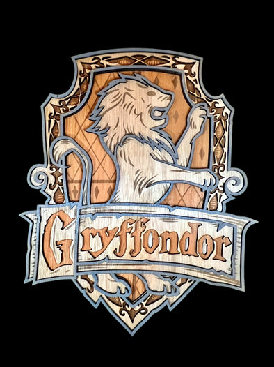 Décoration murale tableau 3D -  Harry Potter - Blason Gryffondor