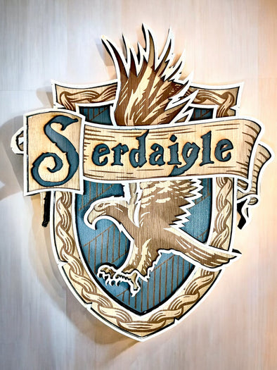 Décoration murale tableau 3D -  Harry Potter - Blason Serdaigle