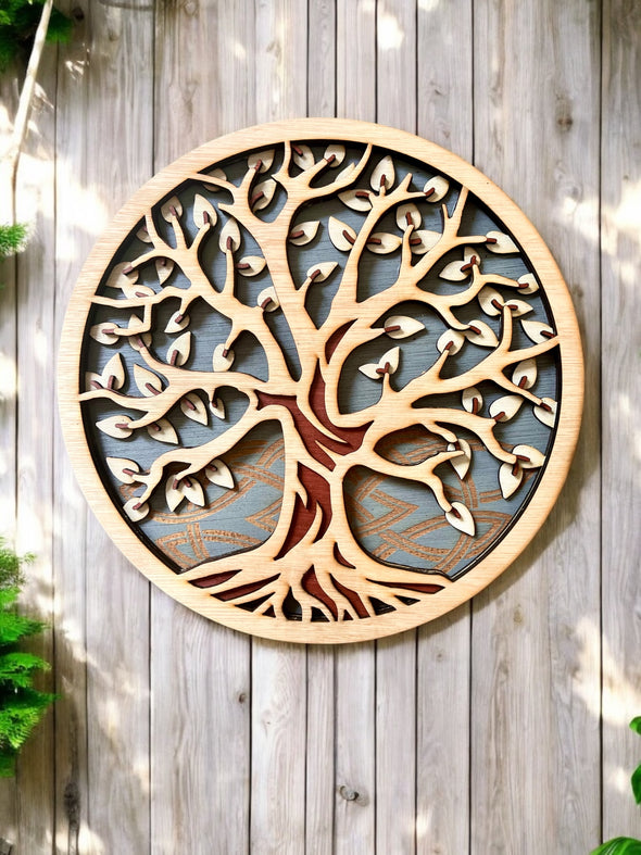 Décoration murale tableau 3D - Arbre de vie