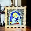 Veilleuse lightbox en bois à led - Disney - Aladdin [Personnalisable]